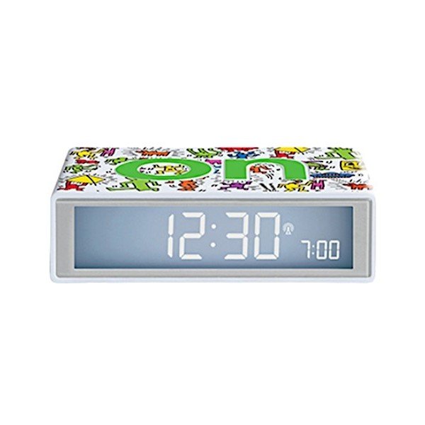 Sveglia digitale da comodino Flip+ Lexon x Keith Haring - Happy - Lexon