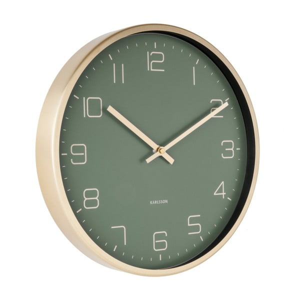 Orologio da parete verde Elegance Gold Elegance - Karlsson-image-1