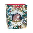 Borsa regalo con motivo natalizio 25x10 cm Snowy Sanctuary - Roger la Borde