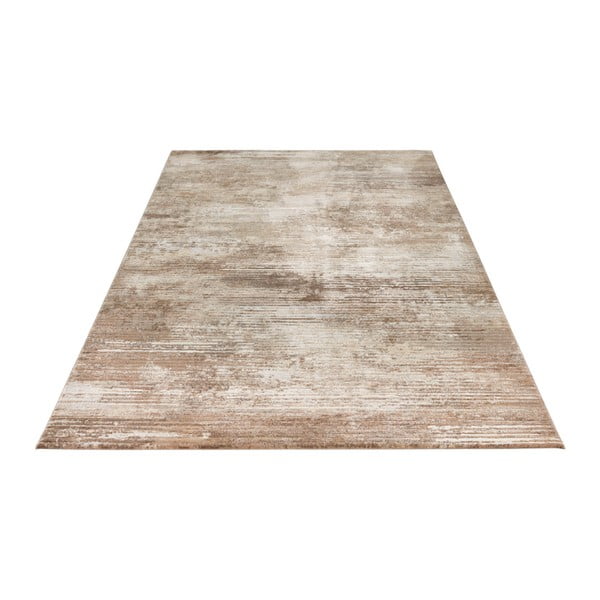 Tappeto Arty Trappes marrone e crema, 160 x 230 cm - Elle Decoration-image-3