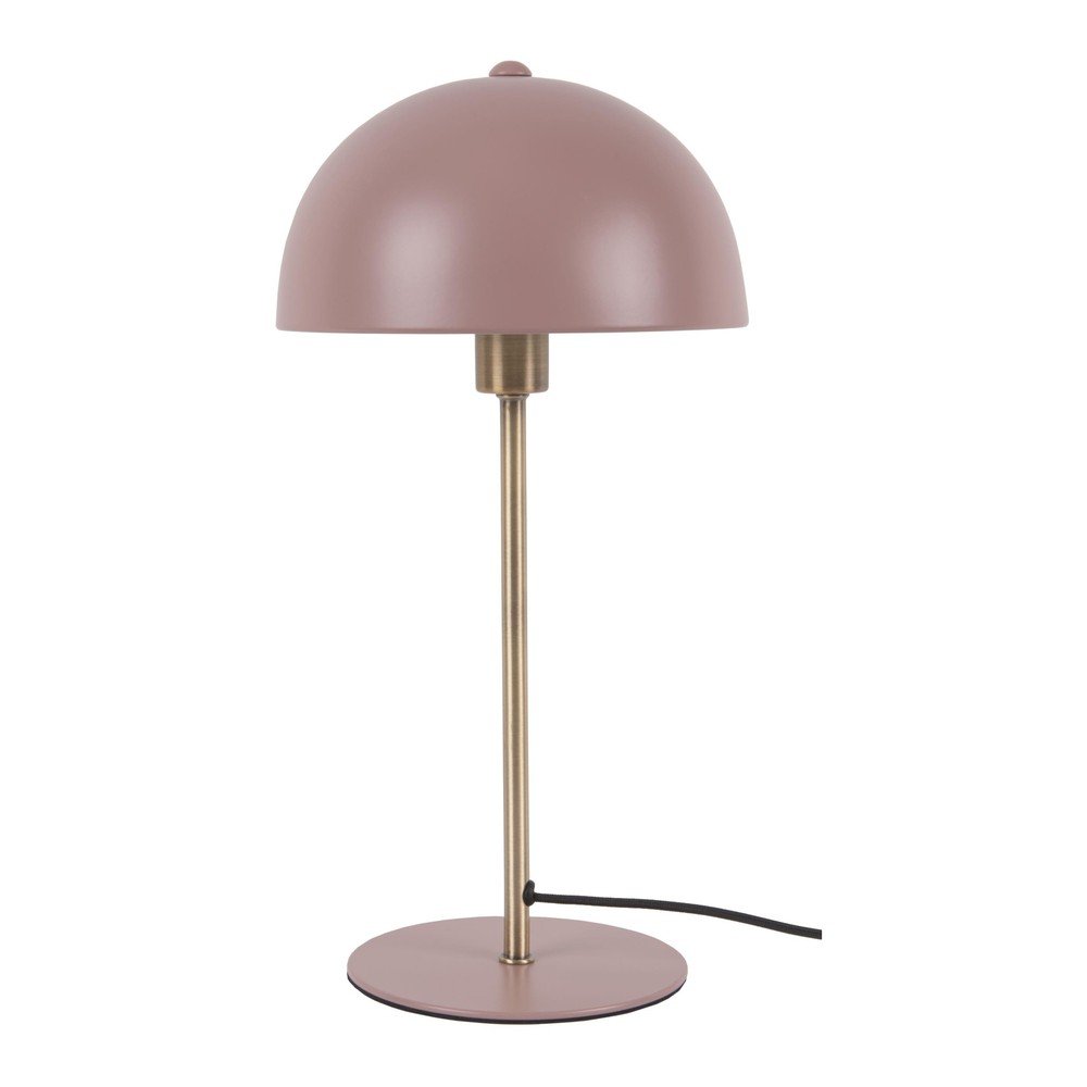 Lampada da tavolo rosa con dettagli dorati Bonnet - Leitmotiv | Abat-jour e lampade da tavolo