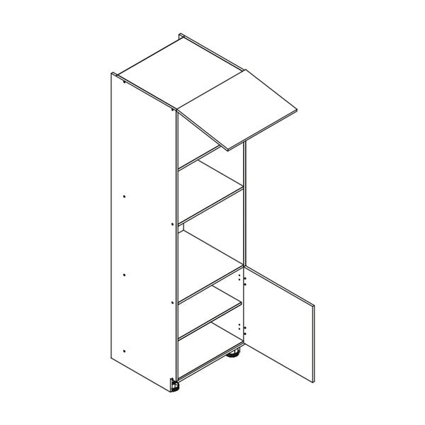 Mobile da cucina alto per forno e microonde a incasso (larghezza 60 cm) Kai - STOLKAR-image-2