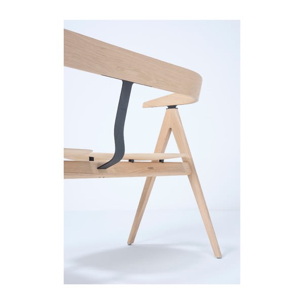 Panchina in rovere naturale Ava - Gazzda-image-1