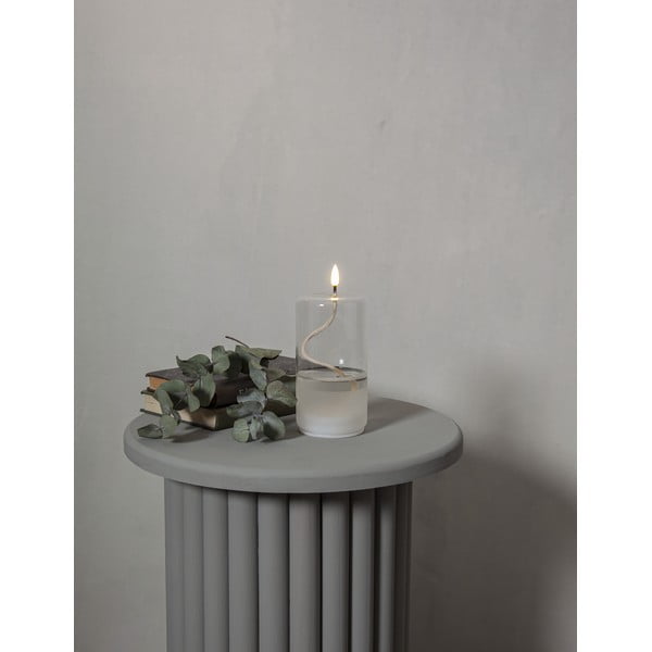 Candela LED bianca in vetro Flamme Float, altezza 17,5 cm Flamme Dot - Star Trading-image-3