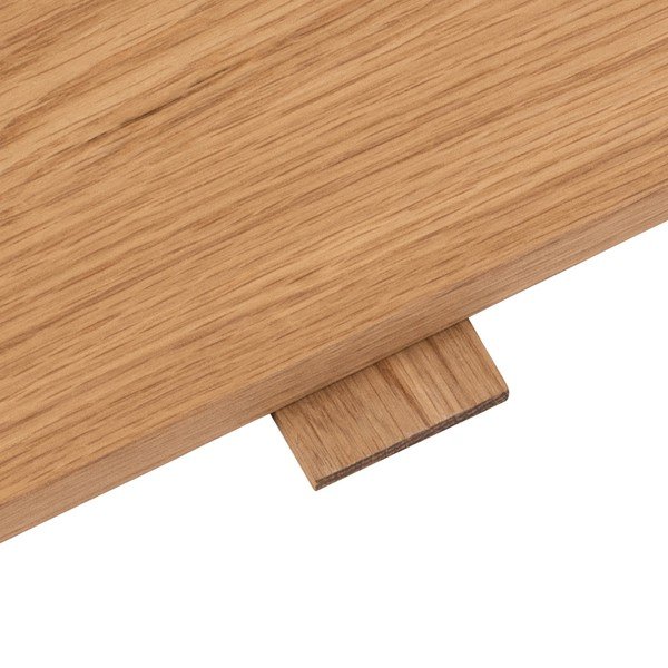 Tavola aggiuntiva per tavolo da pranzo in rovere decorato 100x50 cm Atlantic - Actona-image-3