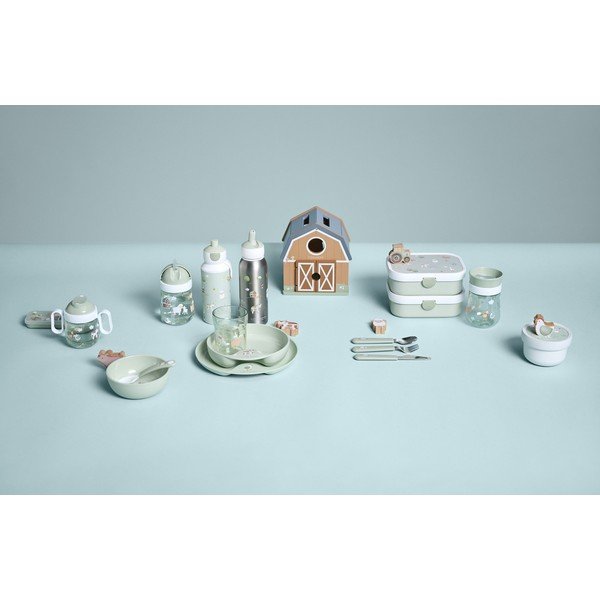 Biberon verde chiaro 400 ml Little farm - Mepal-image-1