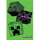 Coperta per bambini verde in vello 100x150 cm Minecraft "The Mobs" – Jerry Fabrics