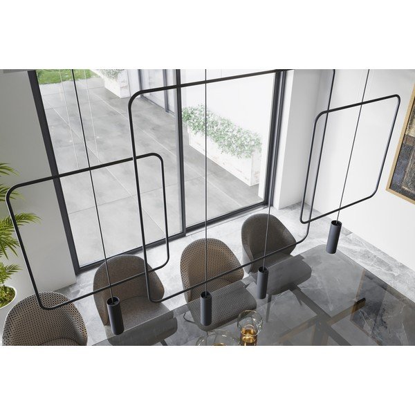 Lampadario nero in metallo RANA – Thoro-image-3