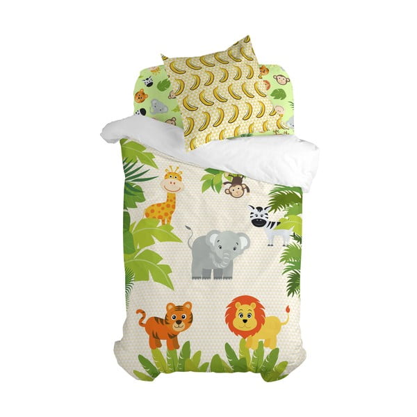 Biancheria da letto per bambini in cotone per letto singolo , 140 x 200 cm Wild - Mr. Fox