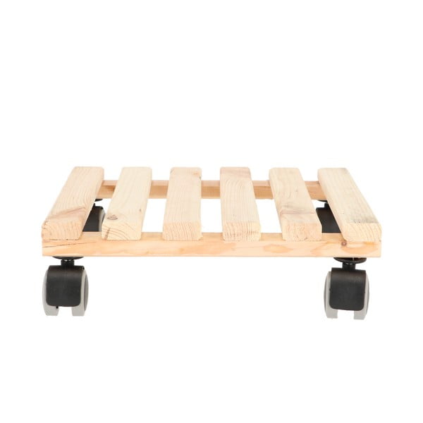 Tappeto mobile in legno per vasi, 29 x 29 cm - Esschert Design-image-1