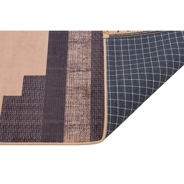 Tappeto lavabile marrone e beige 300x100 cm - Vitaus-image-2