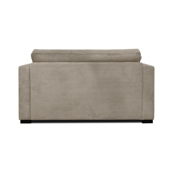 Divano in velluto a coste beige 132 cm Mobby - Scandic-image-3