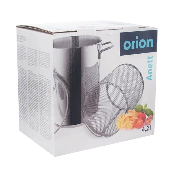 Pentola in acciaio inox con coperchio per induzione 4 l Anett - Orion-image-4