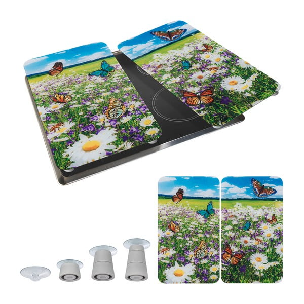 Coprifuoco in vetro temperato in set da 2 52x30 cm Summer Meadow - Maximex-image-2