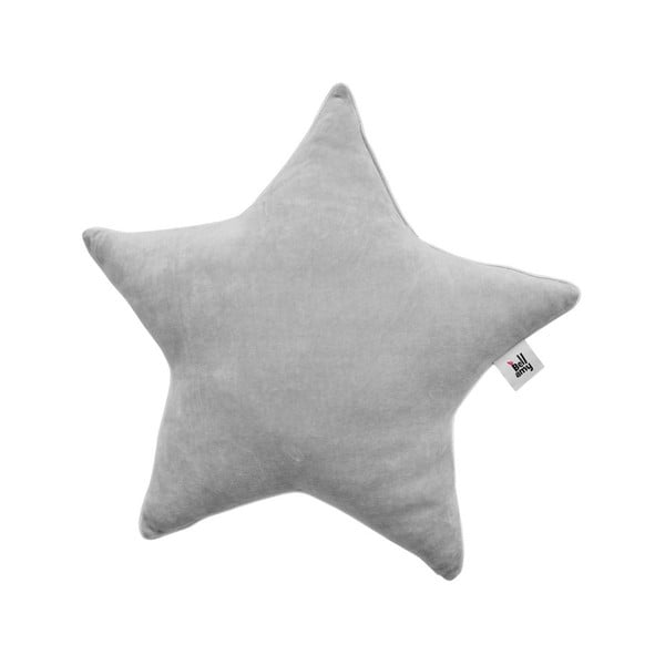 Cuscino in lino grigio per bambini a forma di stella Velvet - BELLAMY