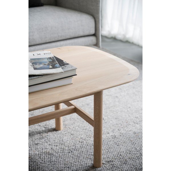 Tavolino in rovere colore naturale 135x62 cm Hammond - Rowico-image-1
