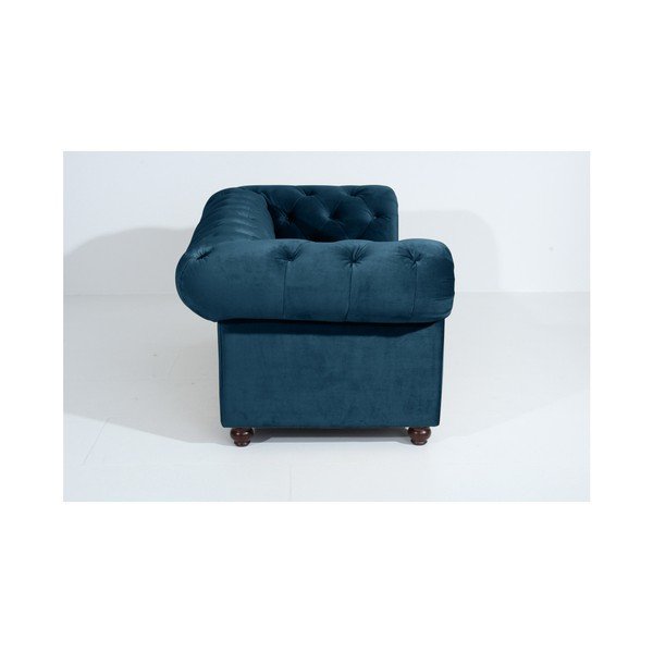 Divano blu Orleans Velvet, 196 cm - Max Winzer-image-4