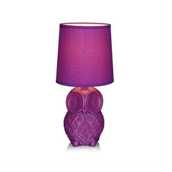 Fialová stolní lampa Markslöjd Helge