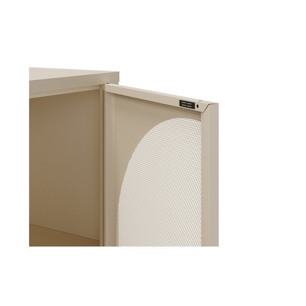 Cassettiera color crema 160x90 cm Tayra - Marckeric-image-4