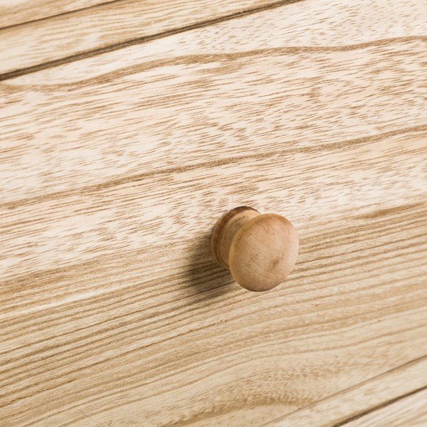 Comodino in legno esotico di colore naturale Natural Way - Casa Selección-image-3