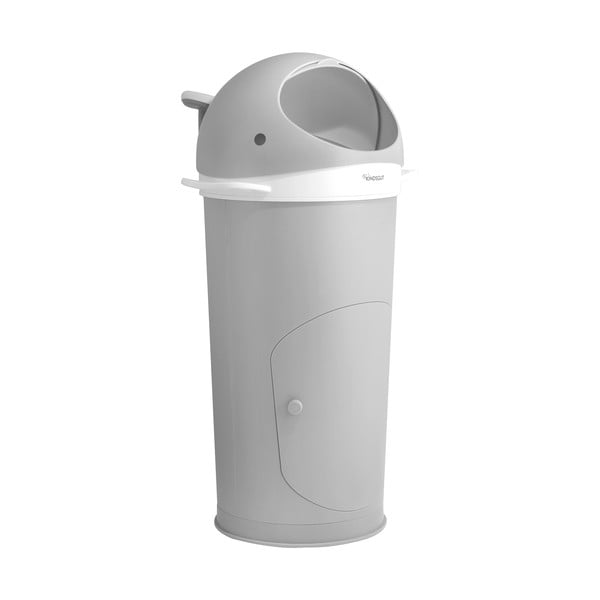 Cestino in plastica grigio chiaro per pannolini 25 l Whale - Kindsgut