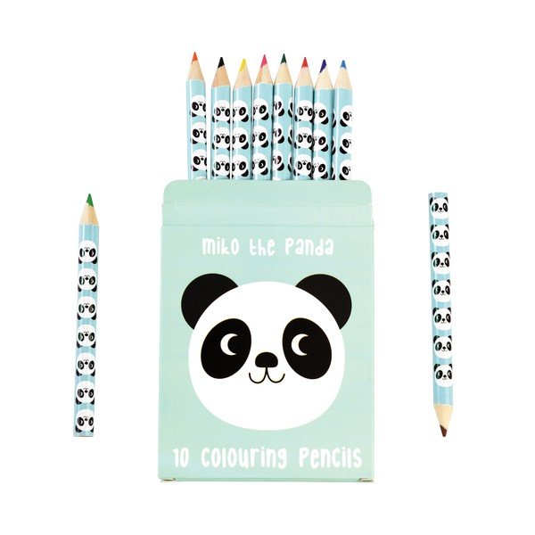 Set di 10 pastelli in astuccio panda Miko the Panda - Rex London