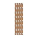 Passatoia in colore arancio-naturale 60x230 cm Riley Block Geo - Flair Rugs