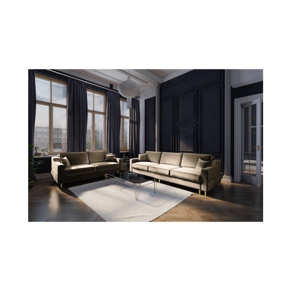 Divano a due posti beige Marigold - Mazzini Sofas-image-3