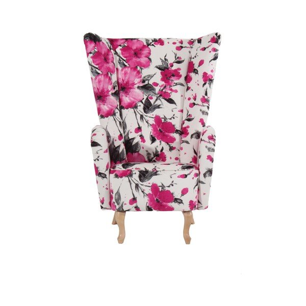 Poltrona a fiori rosa Aurora - Max Winzer-image-1