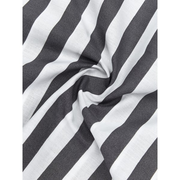 Biancheria da letto singola grigia e bianca in percalle di cotone , 135 x 200 cm Yuliya - Westwing Collection-image-3