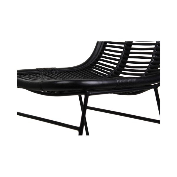 Sedia da pranzo in rattan nero - HSM collection-image-2