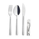 Posate argentate in acciaio inox 4 pz KEMP – Orion