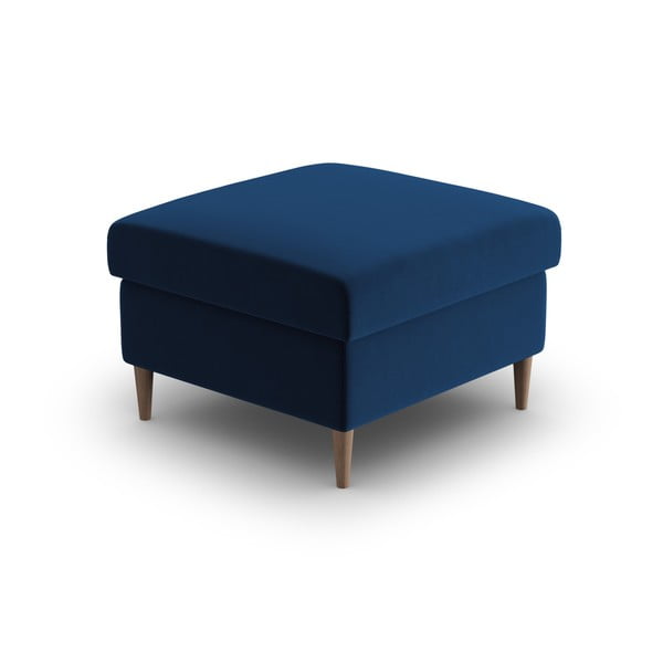 Poggiapiedi blu con rivestimento in velluto Kyoto – Cosmopolitan Design-image-2