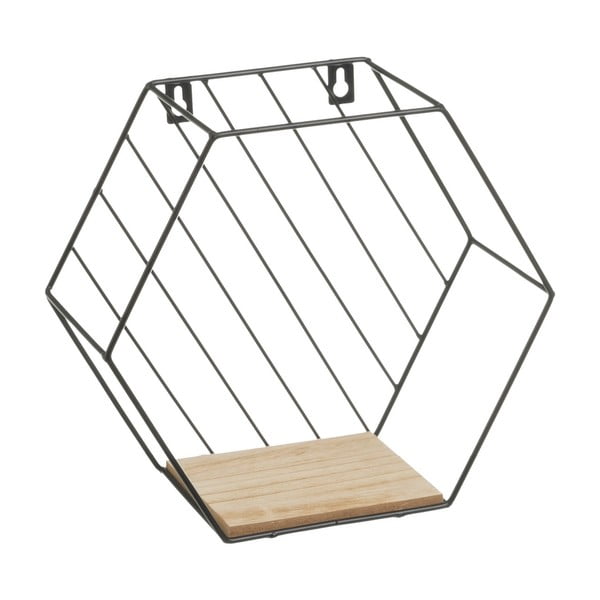 Ripiani nero/naturale in set da 3 31 cm - Casa Selección-image-1