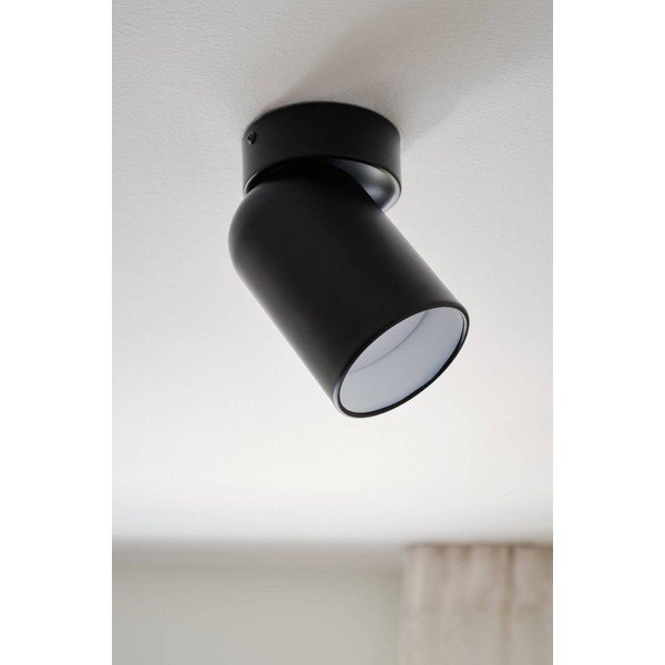 Faretto nero in metallo con struttura flessibile/con intensità regolabile ø 10,5 cm Ara – Jotex-image-2