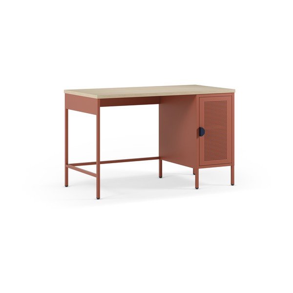 Scrivania con piano effetto rovere 60x120 cm Sayla – Marckeric