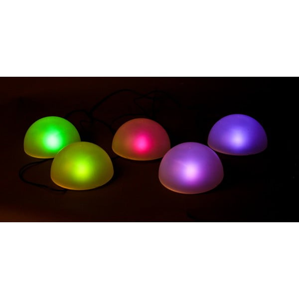 Set di 5 lampade solari a LED per esterni ø 15 cm - Garden Pleasure-image-3