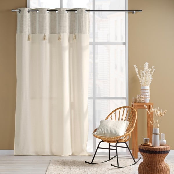 Tenda di colore naturale 140x240 cm Island – douceur d'intérieur-image-1