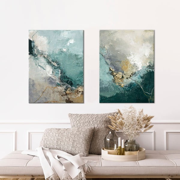 Obraz s ručně malovanými prvky 60x80 cm Uphill – Malerifabrikken-image-1