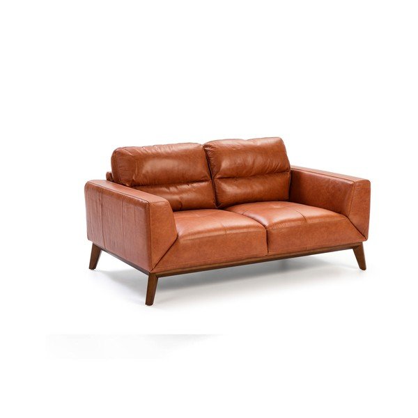Divano in pelle , 159 cm Cognac - Ángel Cerdá-image-2