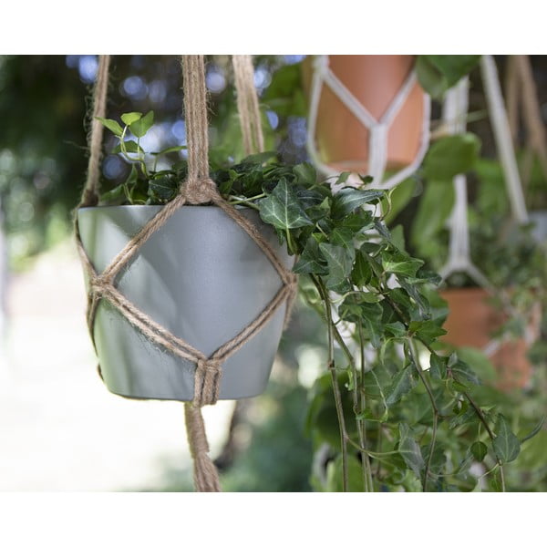 Gancio in stoffa per vaso ø 13 cm (altezza 100 cm) Macramé - Artevasi-image-1