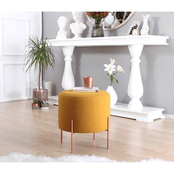 Sgabello in colore senape Copper - Artie-image-2