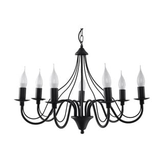 Lampada a sospensione nera 7 Fiorano - Nice Lamps