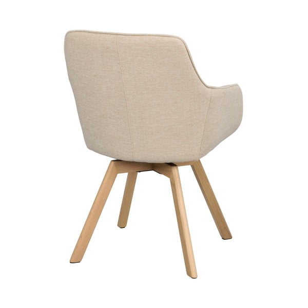 Set di sedie da pranzo beige in imbottito 2 pz Alison – Rowico-image-3