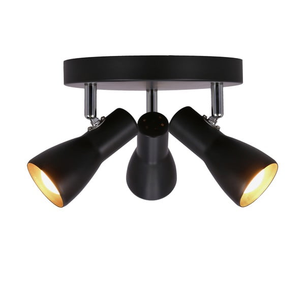 Lampada da soffitto nera opaca con paralume in metallo 29x29 cm Picardo - Candellux Lighting