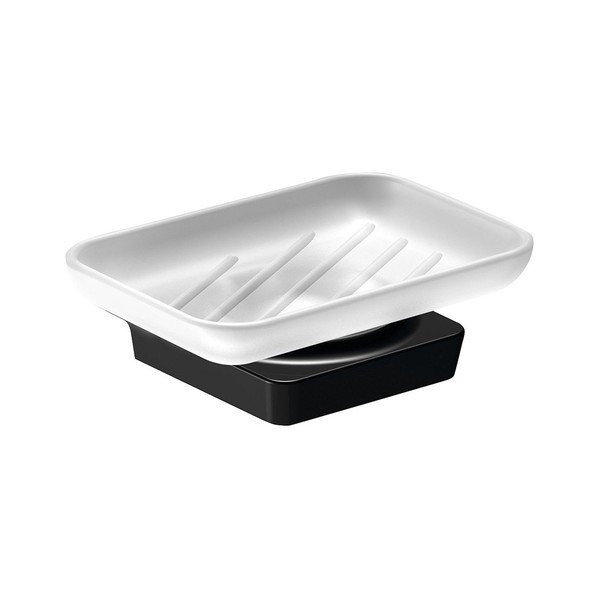 Portasapone in ottone bianco e nero Zen - Sapho