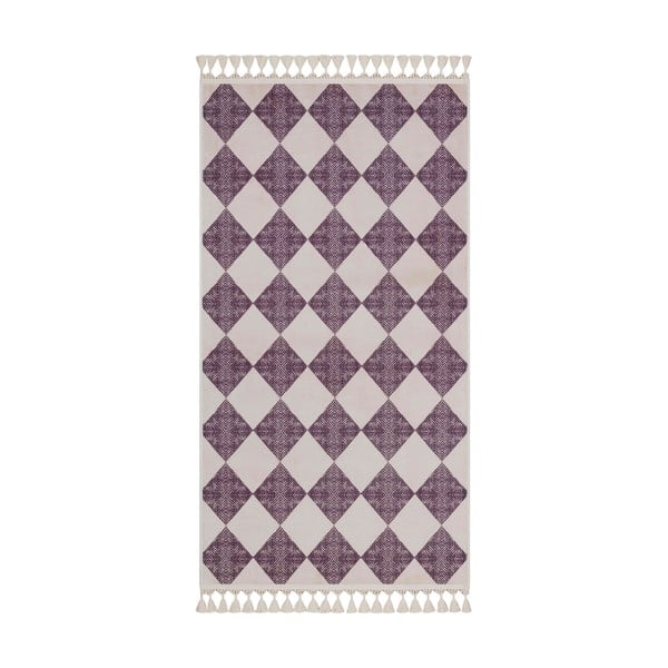 Tappeto lavabile viola e beige 230x160 cm - Vitaus