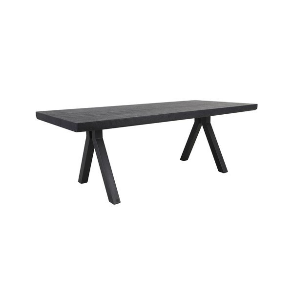 Tavolo da pranzo nero 100x220 cm Muden - Light & Living-image-2