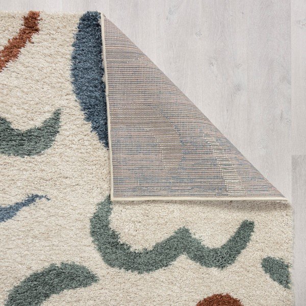 Tappeto crema 80x150 cm Squiggle - Flair Rugs-image-2