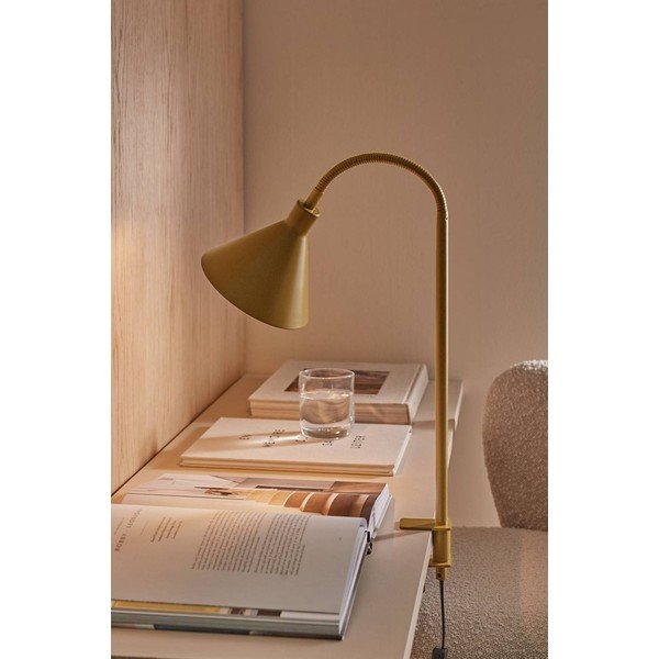 Lampada da tavolo marrone in metallo con struttura flessibile/con clip (altezza totale 50 cm) Flexi Torino – Ellos Home-image-1